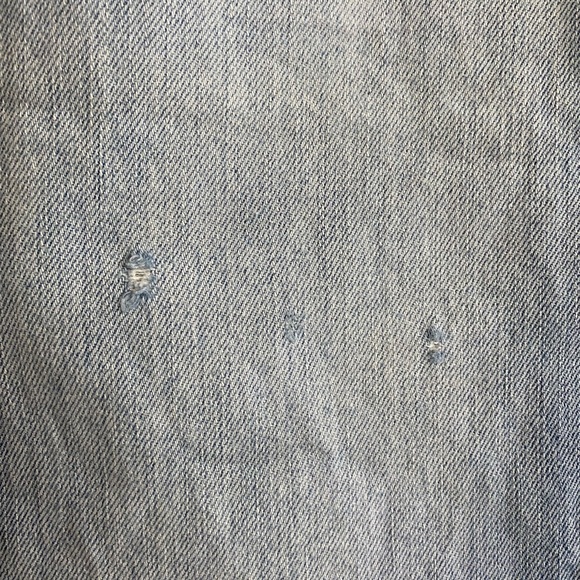Hollister Co Crop Relax Fit Light wash Distressed Size 7 - Picture 4 of 6